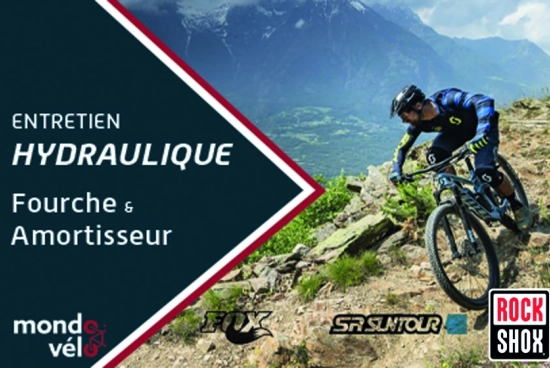 Mondovélo réalise l'entretien de votre fourche & amortisseur VTT