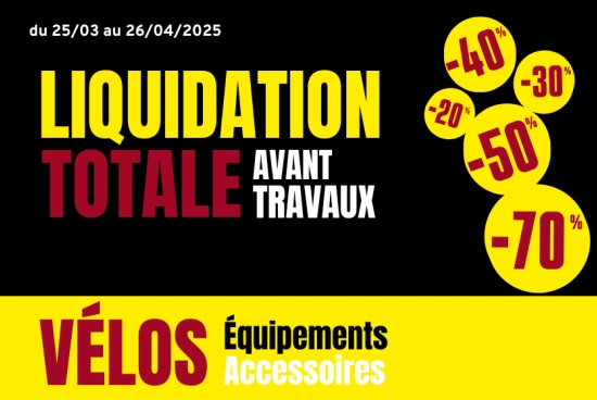 Mondovelo Orléans liquidation totale vélo accessoires équipements