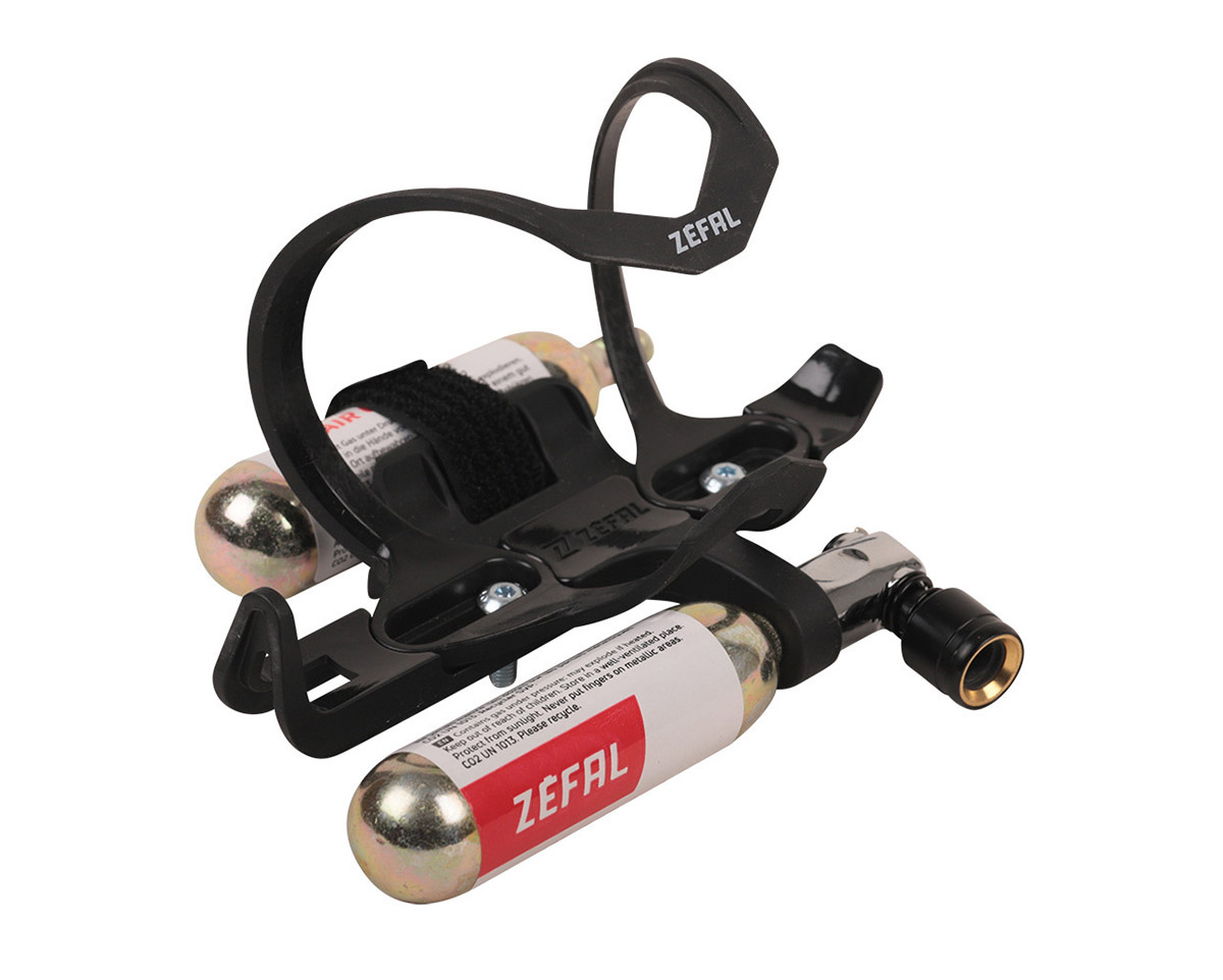 Kit CO2 avec Porte-bidon et Gonfleur PULSE Z2I Noir