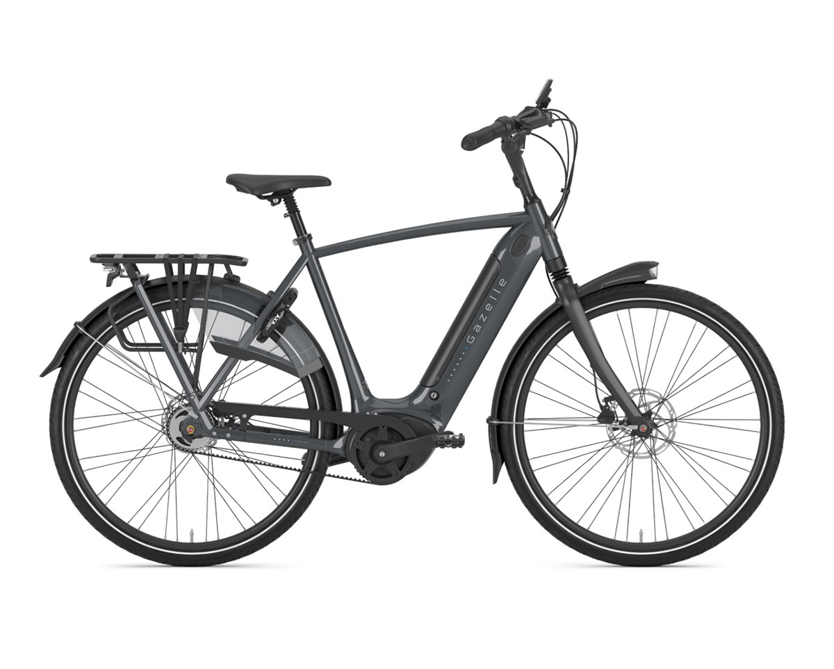 Vélo électrique urbain GRENOBLE C5 HMB 500WH Gris Anthracite