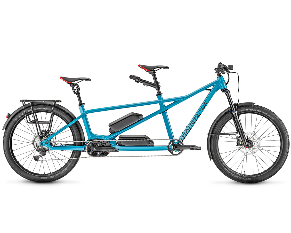 Tandem VTC électrique Unisexe SAMEDI 27 X2 TRK Bleu Électrique
